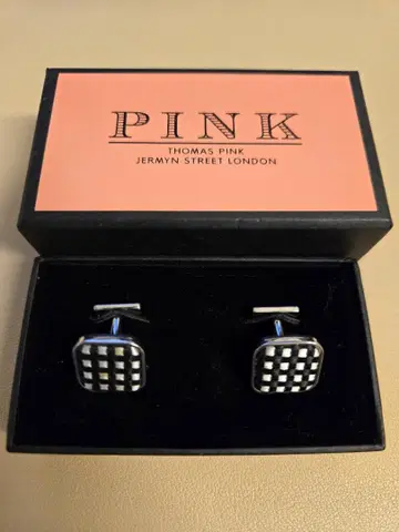 THOMAS PINK 체크 커프스 링크스
