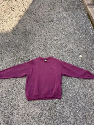 퍼플 크루넥 트레이닝복