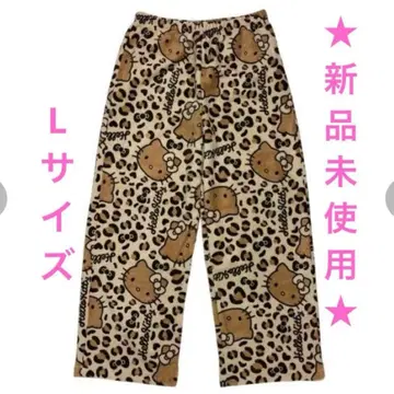 [ 미사용 새상품 ] 일광화상 키티 레오파드 무늬 키티 룸팬츠 L 사이즈