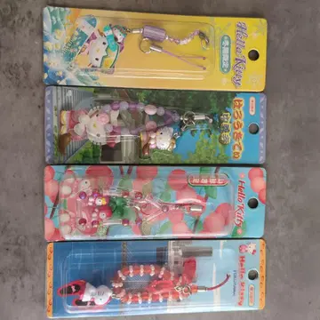 헬로키티 스트랩 4종