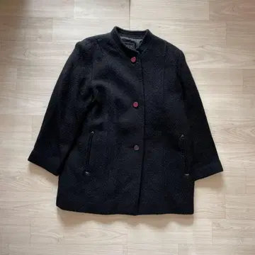 노카라 자켓 블랙 모헤어 혼방 L~XL 상당 성인 레트로