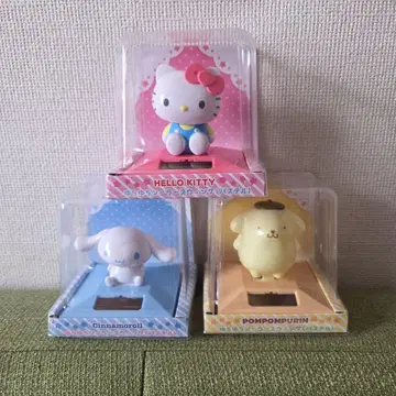산리오 흔들흔들 솔라 스윙 키티 폼폼푸딩 시나모롤 3종