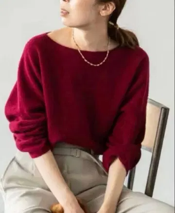 noble 파인울 에포레스트 니트 보르도