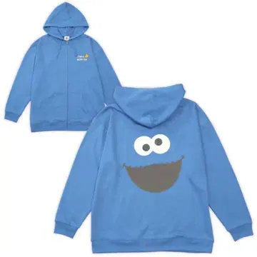 쿠키 몬스터 풀 집업 후드티 유니버설 스튜디오 재팬 2023