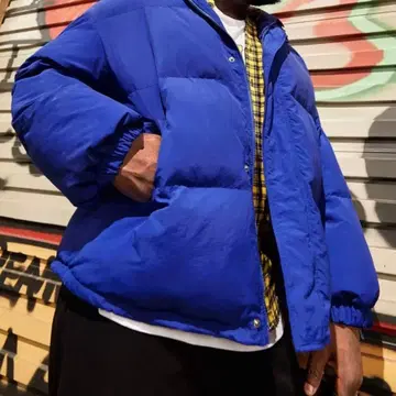 로얄 블루 다운 자켓 XL