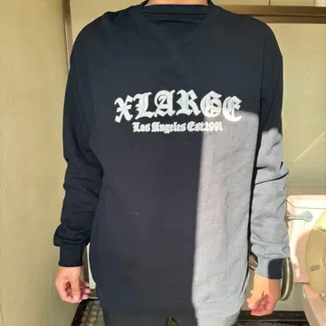 XLARGE 블랙 맨투맨