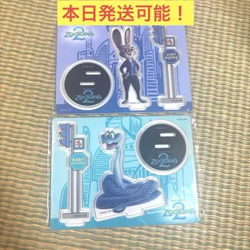 주토피아2 해피 복권 아크릴 스탠드 2장 세트 JUDY GARY!