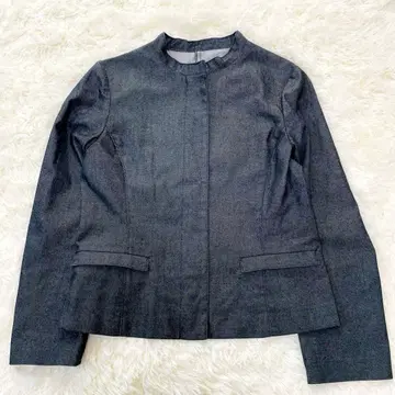 HALF MOON 하프문 노카라 자켓 M 다크 그레이