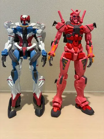 지크액스 피규어 2체 세트 빨간색 건담 지크액스