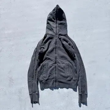 00s HYDROGEN skull 샤크 지퍼 후드티