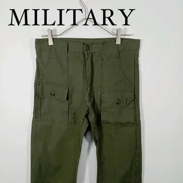 밀리터리 팬츠 올리브 그린 4 포켓 카고 팬츠