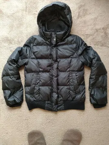 ELLE PLANETE 여성용 M 38 블랙 다운 자켓