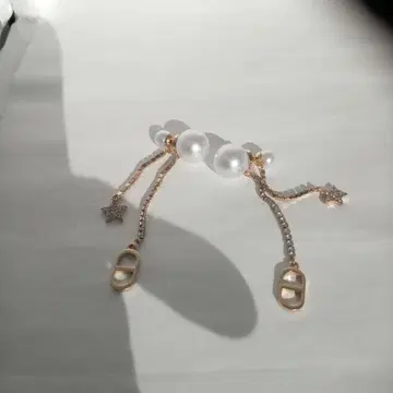 펄과 별 모양 참 귀걸이