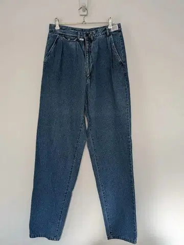 Pepe 하이웨스트 스트레이트 데님 블루