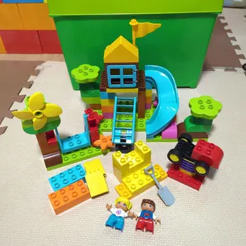 레고 LEGO 듀플로 미도리 컨테이너 슈퍼 디럭스 커다란 공원