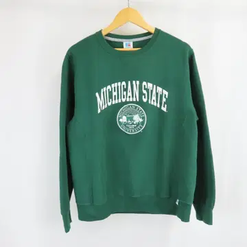 새상품급 RUSSELL 로고 와펜 자수 칼리지 맨투맨 트레이닝복 M