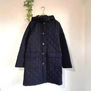 Traditional Weatherwear 울 퀼팅 롱 코트
