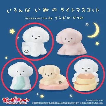 여러 가지 강아지 라이트 마스코트 테라오카 나츠미 가챠가챠
