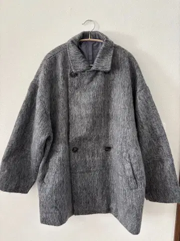 샤기 더블 코트