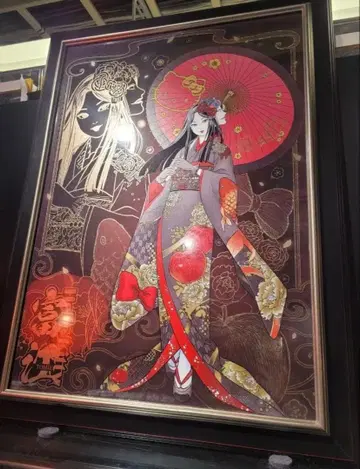 토미에 이토 준지 산리오 캐릭터즈 아트 포스터 기모노