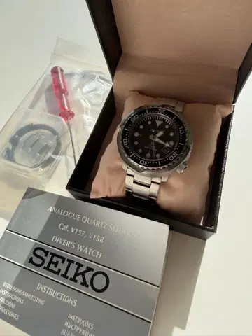 SEIKO 아날로그 시계 해외 모델 다이버 워치 참치캔 TUNA 레어