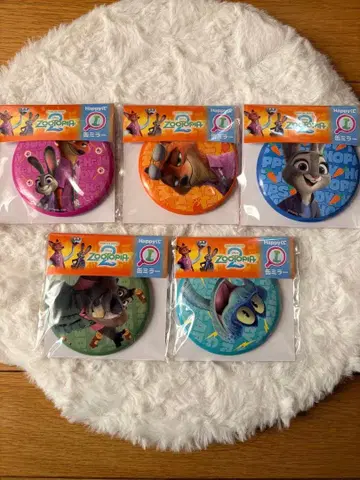 주토피아2 해피 복권 캔 거울 I상 전종 세트 닉 주디