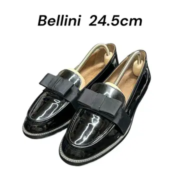 디에고 베리니 로퍼 리본 에나멜 블랙 39