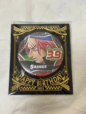 원피스 onepiece 샹크스 벌스데이 캔뱃지 2021