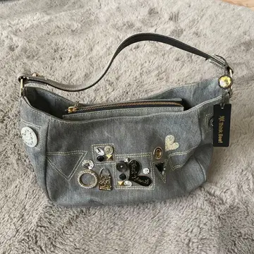 [택 포함] think bee! 데님 핸드백 그레이