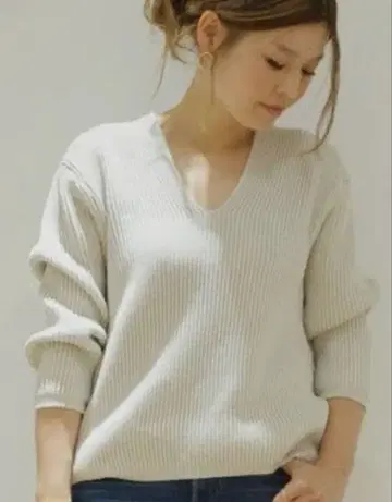 새상품급 Deuxieme Classe MALU 아제 V 풀오버 니트