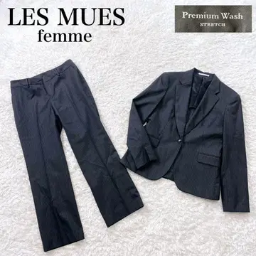 레뮤 아오키 팬츠 수트 셋업 워셔블 스트레치