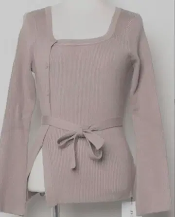 택 포함 새상품 JUNOAH 브라운 리브 긴팔 니트 스웨터 겸 가디건