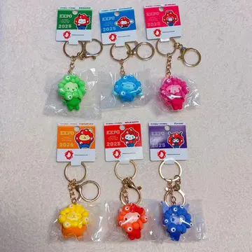 산리오 미야쿠미야쿠 최애 컬러 키링 6종 세트