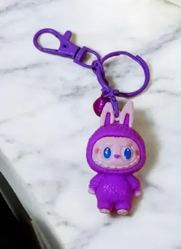 토끼 캐릭터 키링 보라색