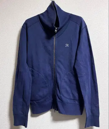 NONNATIVE 논네이티브 하이넥 로고 자수 맨투맨 블루종