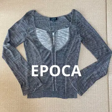 EPOCA 멋진 니트 이소재 라메 비즈 목걸이 체인 탈부착 가능