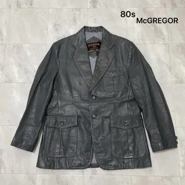 80s 맥레거 맥그리거 테일러드 자켓 가죽 가죽 자켓