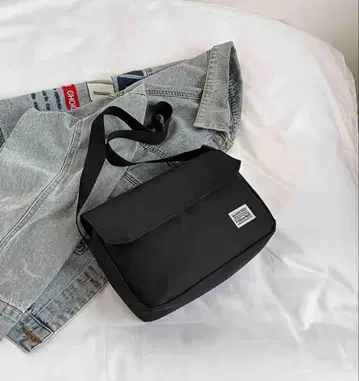 블랙 숄더 남성/여성 백