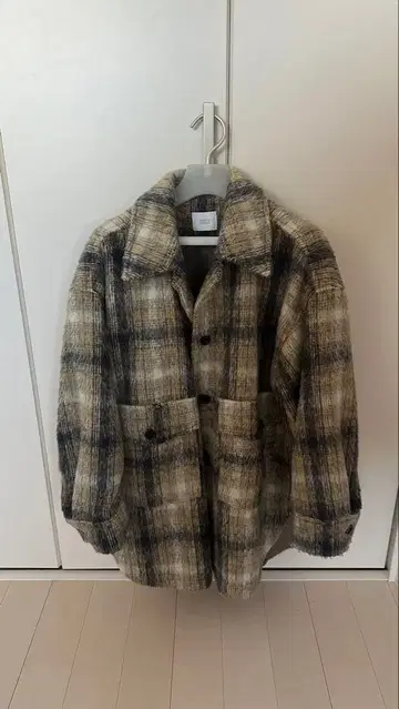 LOWRY'S FARM 체크 무늬 오버 사이즈 코트