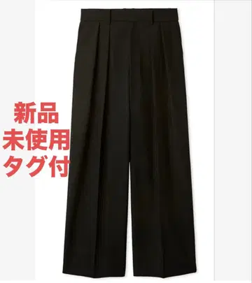 미라 오웬 새상품 컴포트 턱 와이드 팬츠