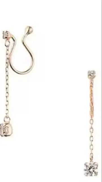 반돔 아오야마 K10 핑크 골드 스윙 귀찌 (한쪽)