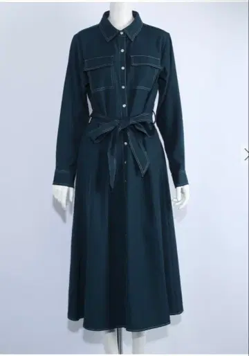 사리아 셔츠 원피스