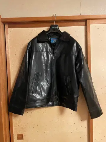 남성용 가죽 라이더 자켓