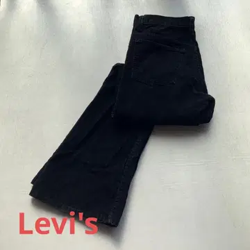 블랙 코듀로이 데님 팬츠