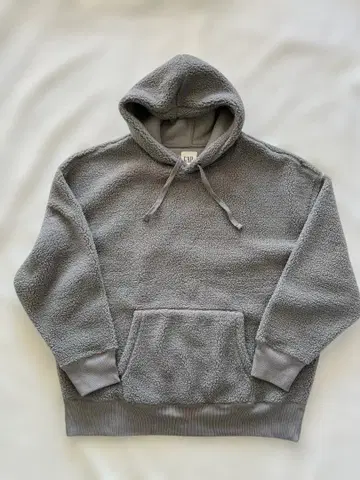 GAP 플리스 후드티 그레이