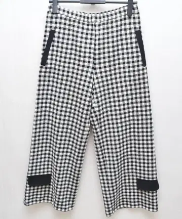 센소유니코 마츠오 t.b 티비 체크 무늬 와이드 팬츠