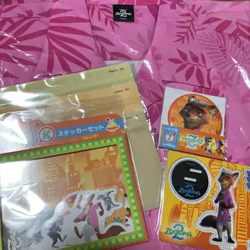 주토피아2 해피 복권 알로하 셔츠 캔 거울 아크릴 스탠드 프롭스