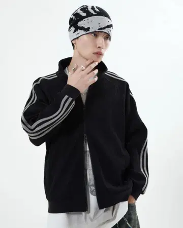 와플 트랙 자켓 L2161 M (black)지저인ONLINE