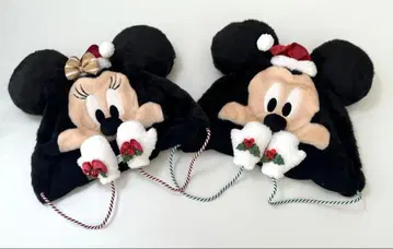 [택 포함 새상품] 디즈니 크리스마스 팬캡 미키 미니