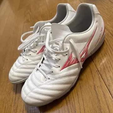 미즈노 풋살화 화이트/레드